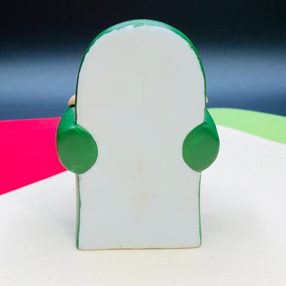 Vintage 1983 ENESCO Sleeping Santa Mouse in Green Chair Figurine: Christmas - Picture 3 of 11